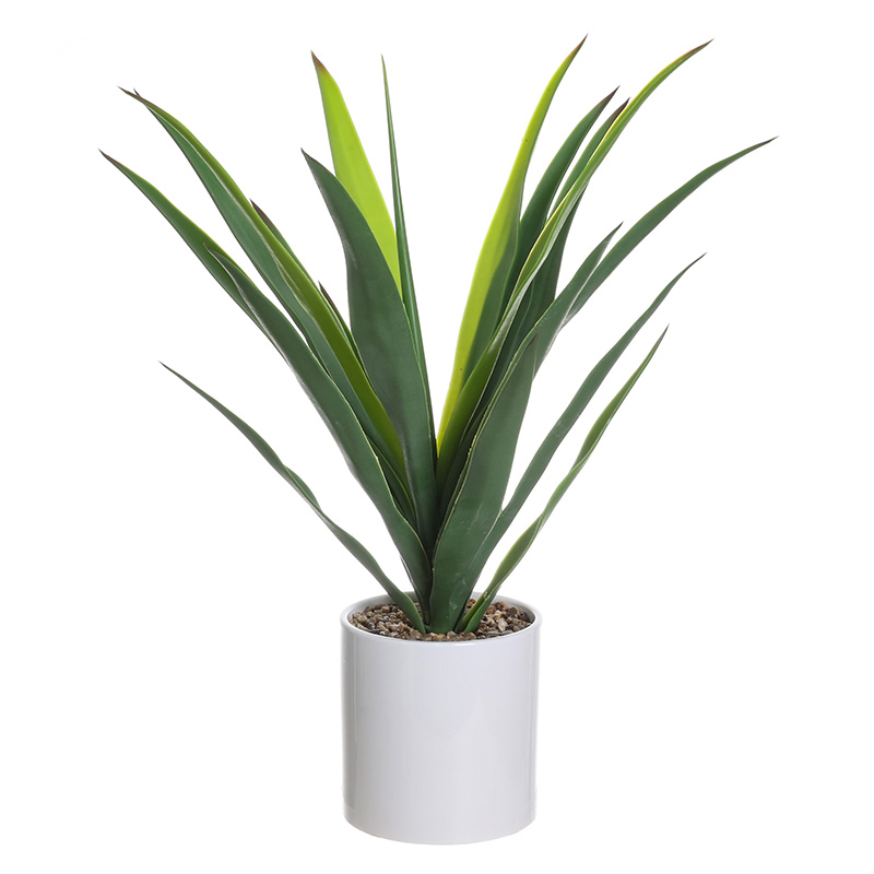 Artificial Yucca Plant with Ceramic Vase