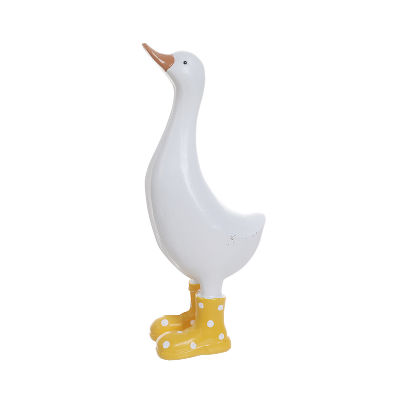 Spotted Wellies Duck Figurine