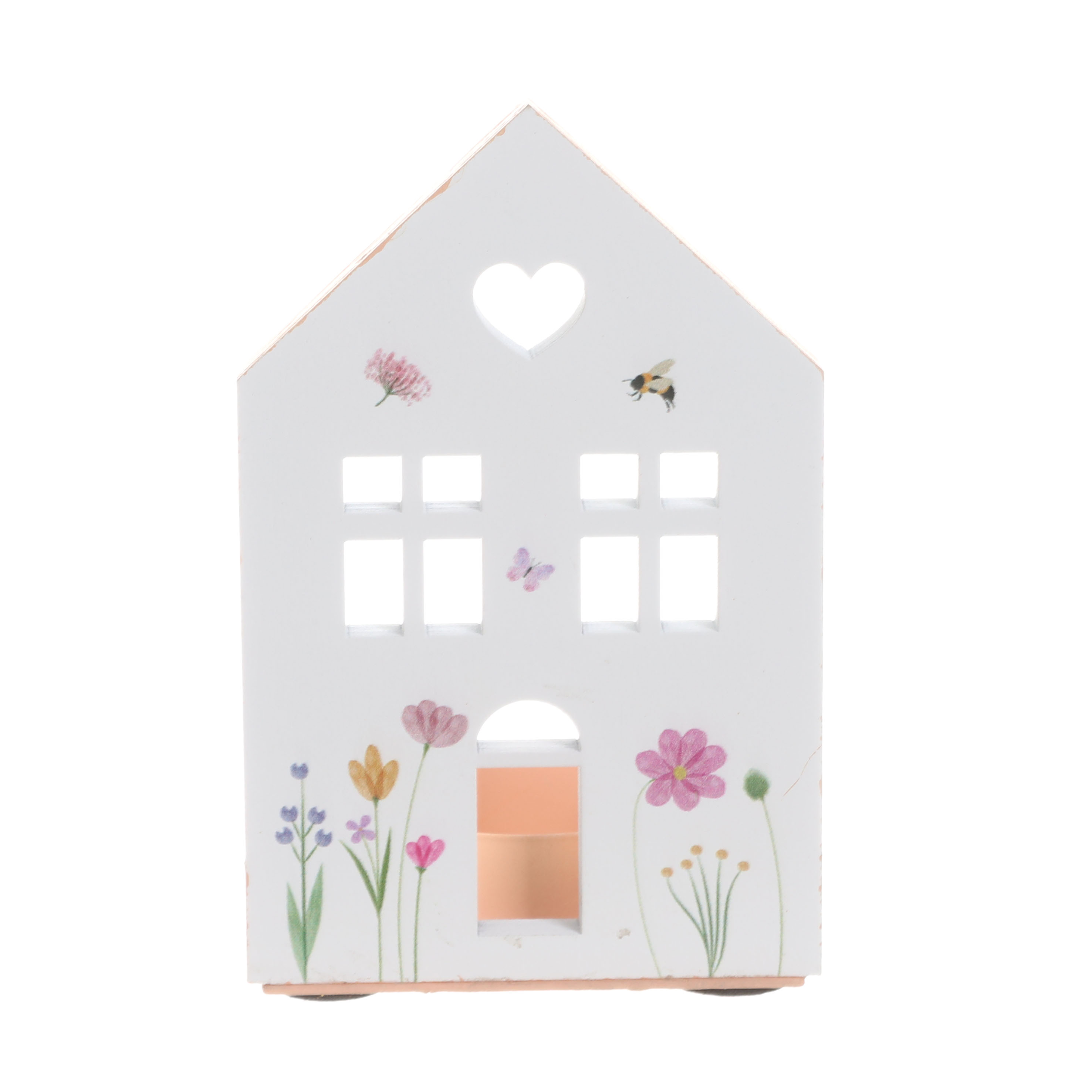 MDF House-Shaped Candle Holder