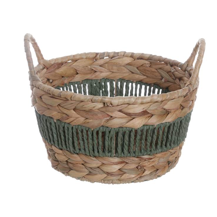 Green storage basket