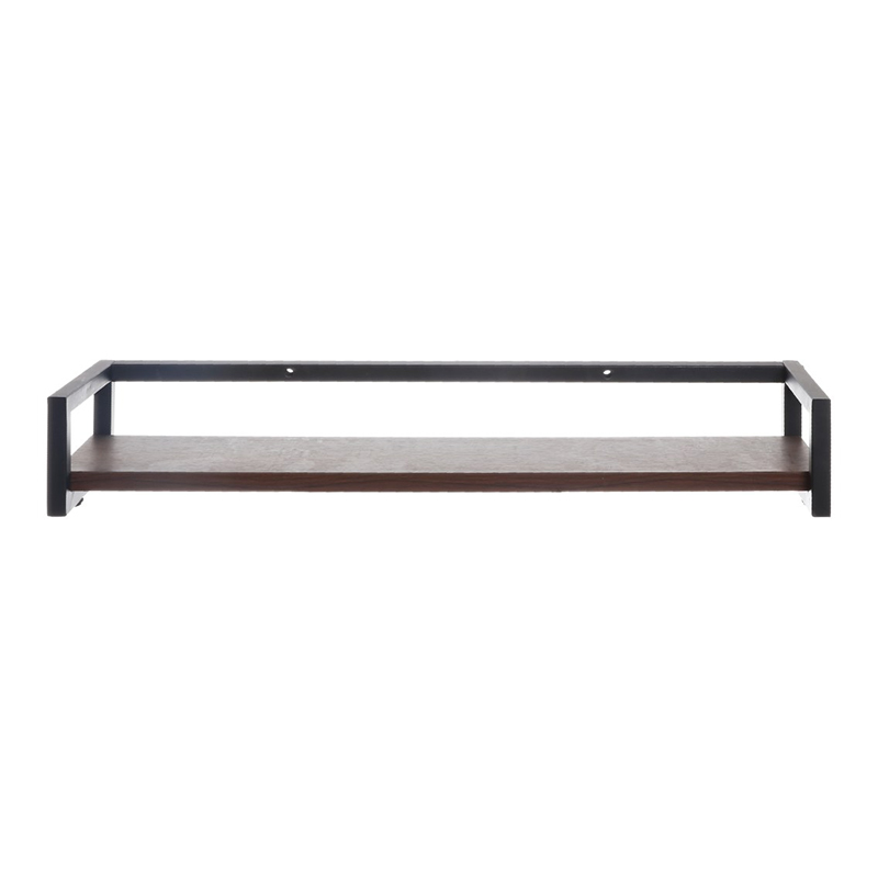 Geometric square metal floating wall shelf set for modern home decor