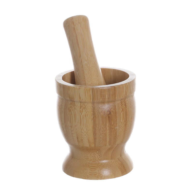 Natural Bamboo Mortar and Pestle Set