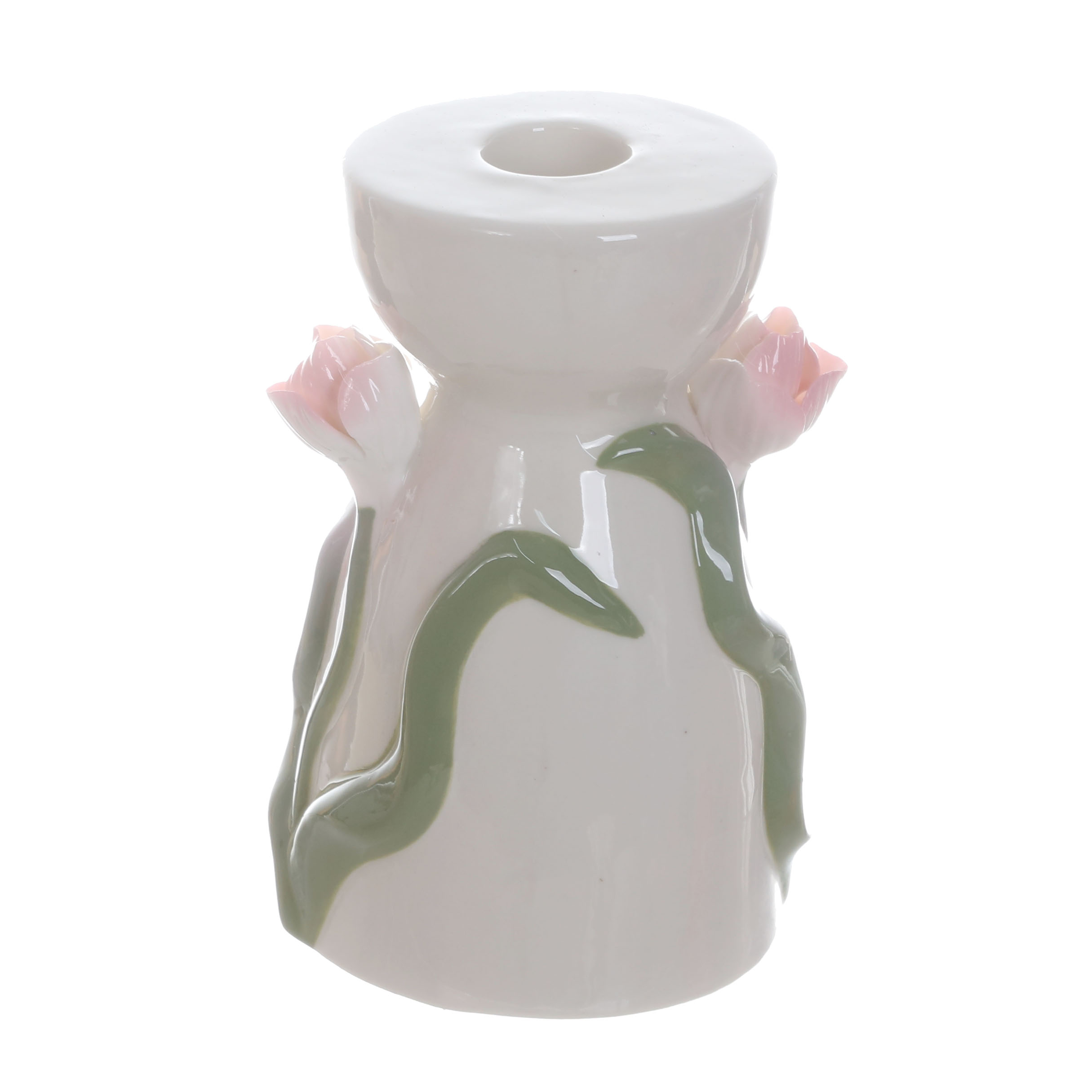 white Ceramic Candle Holder