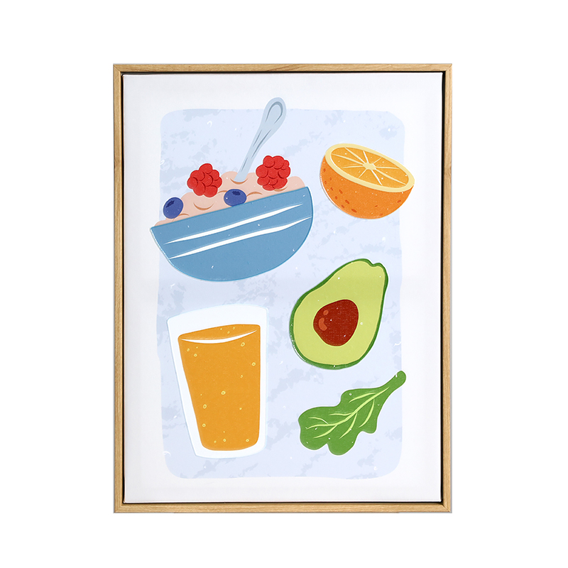 Funny food wall deco, set of 2
