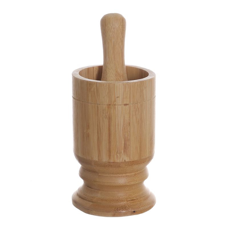 Bamboo Mortar and Pestle Set