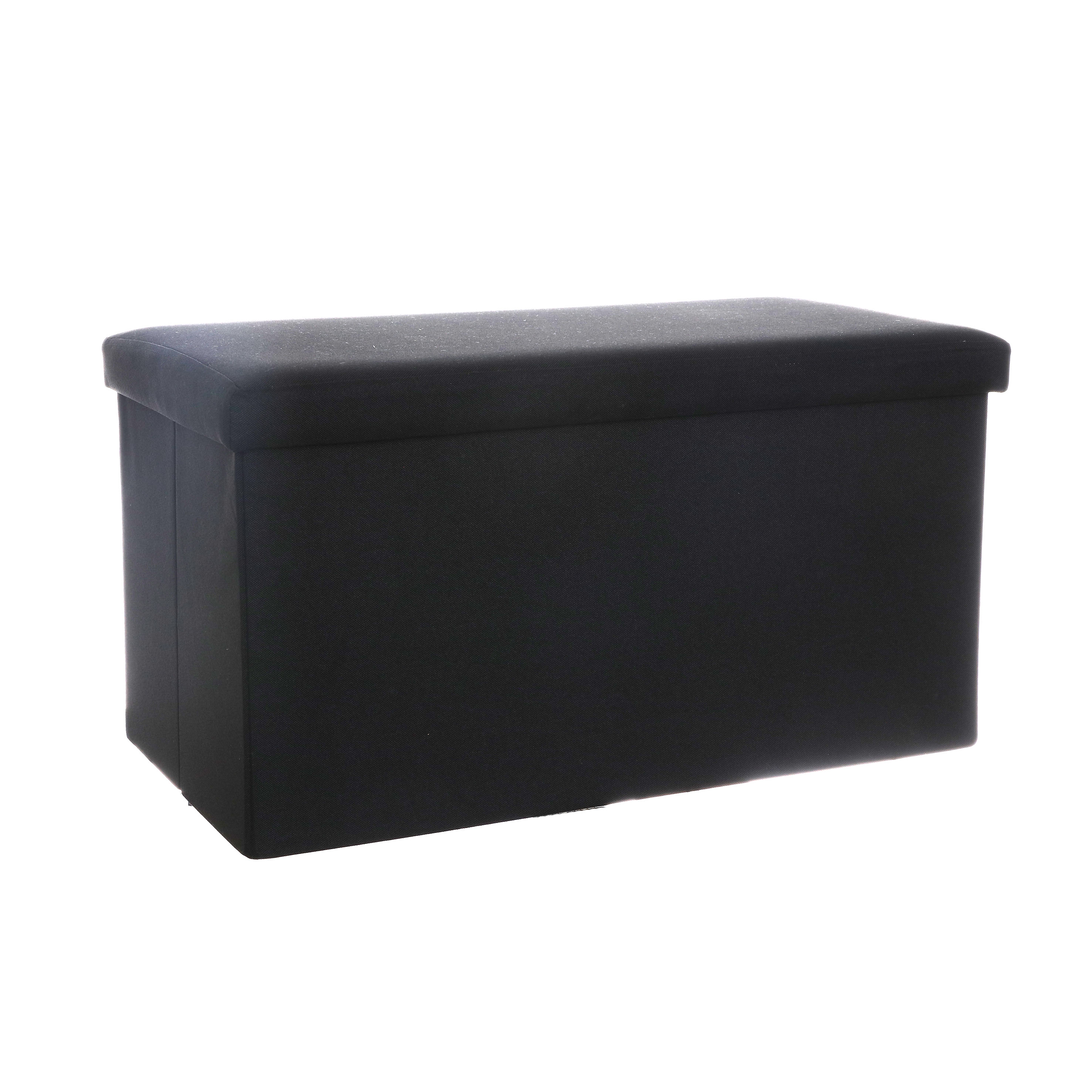Black fabric rectangular storage shoe rack,small and large