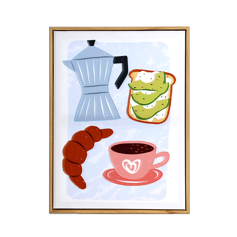 Funny food wall deco, set of 2