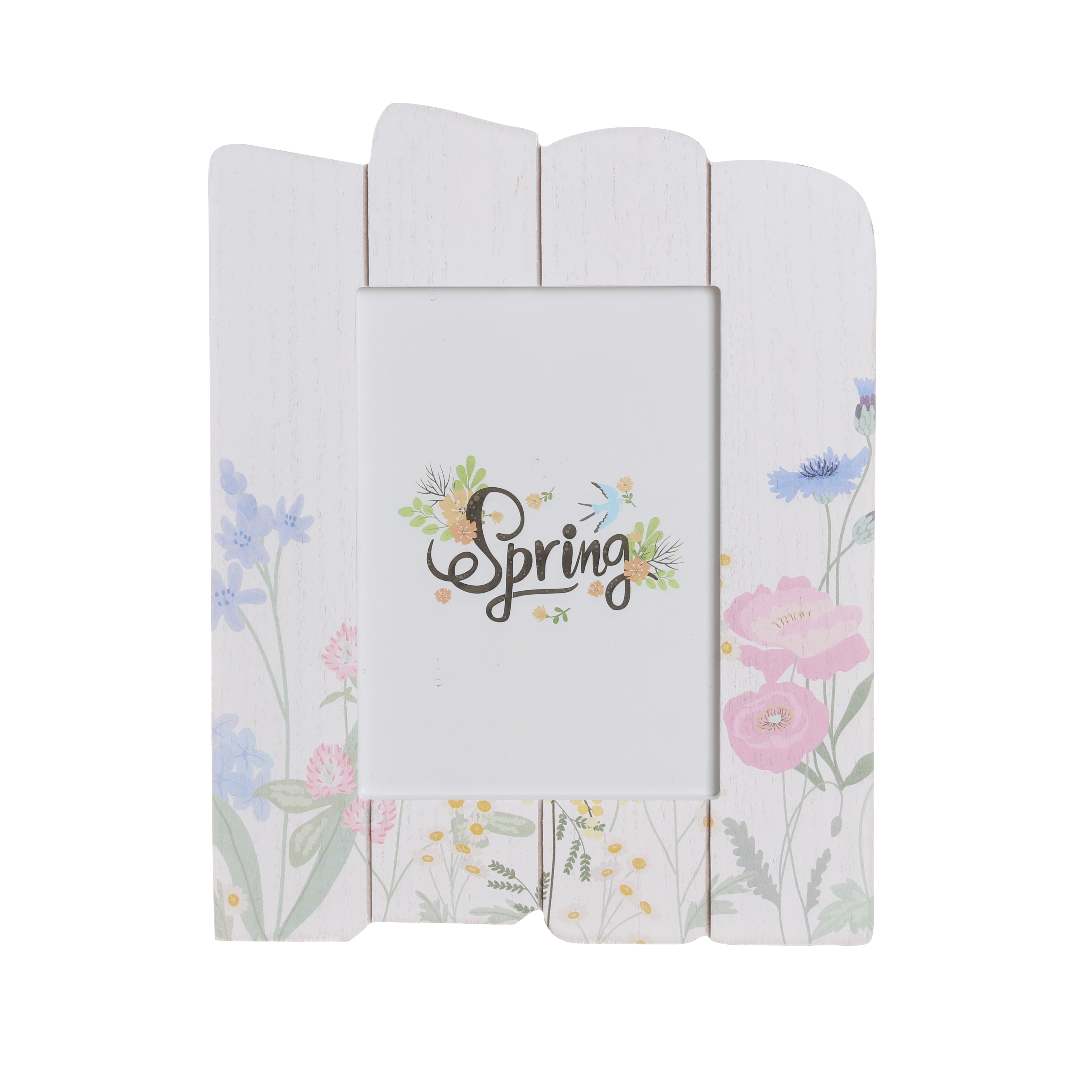 White printed photo frame