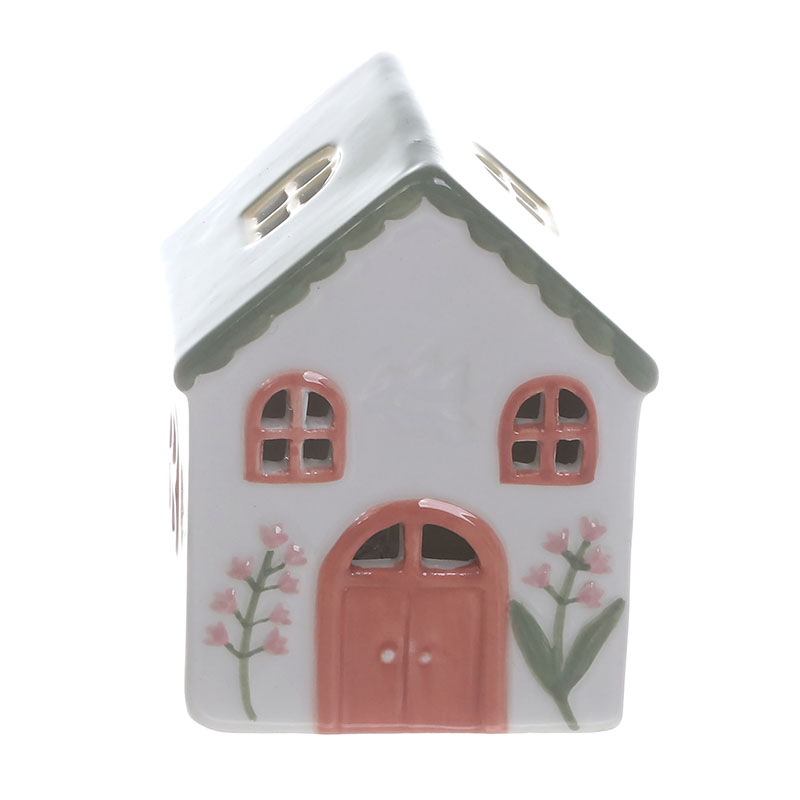 Set of 2 Pastel LED House Decorations
