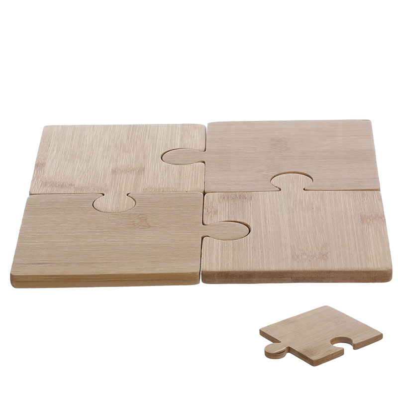 Puzzle-shaped Wooden Trivet 