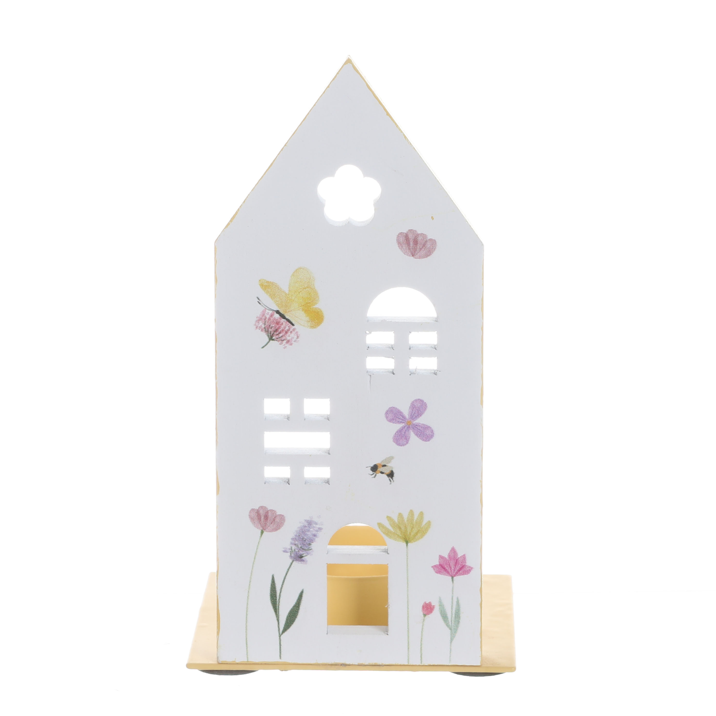 MDF House-Shaped Candle Holder