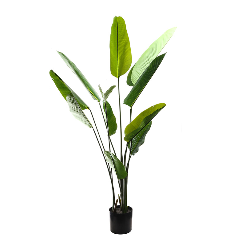 Artificial Bird of Paradise Plant with Plastic Pot
