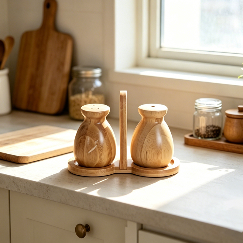 Wooden Salt and Pepper Shaker Set