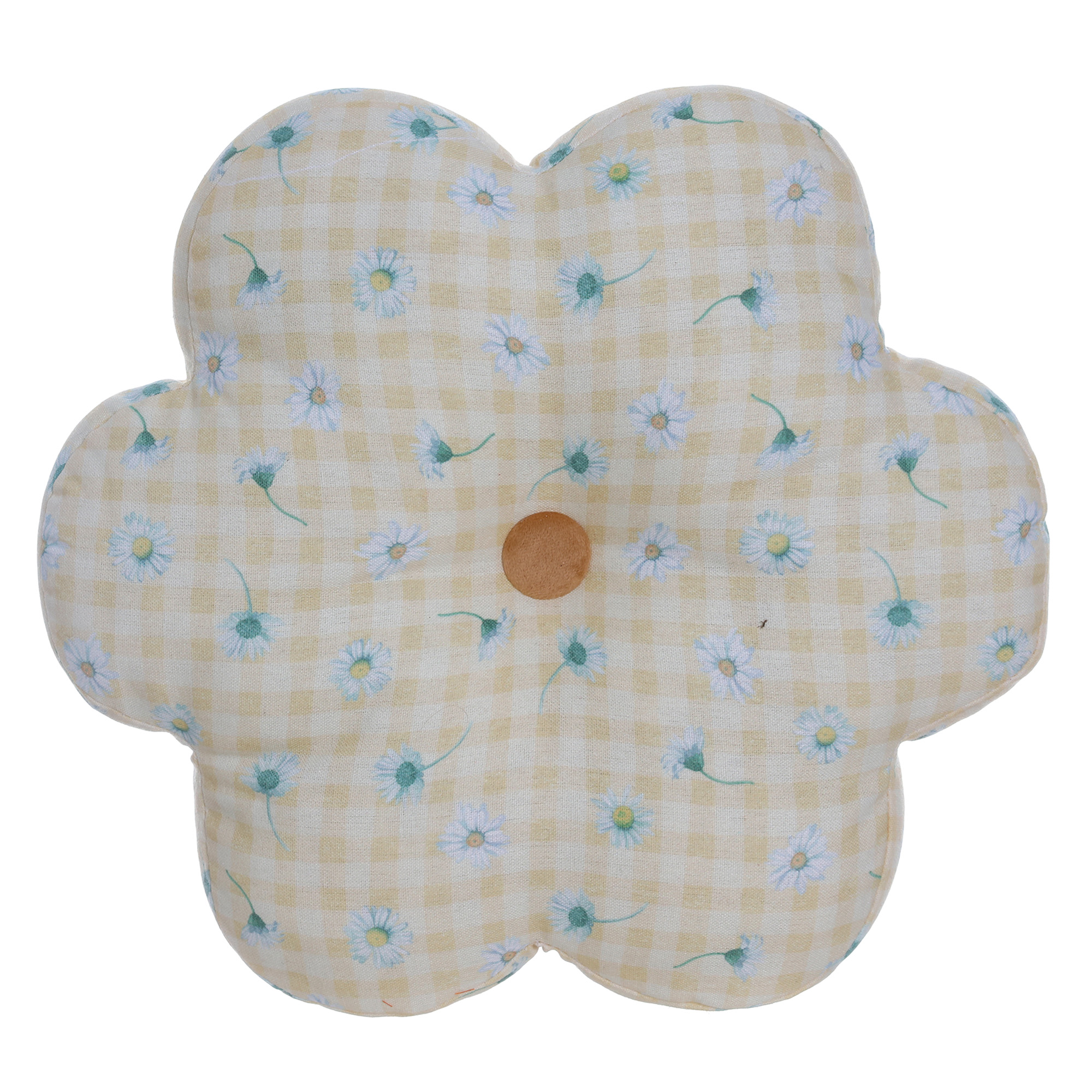 Flower-shaped pillow