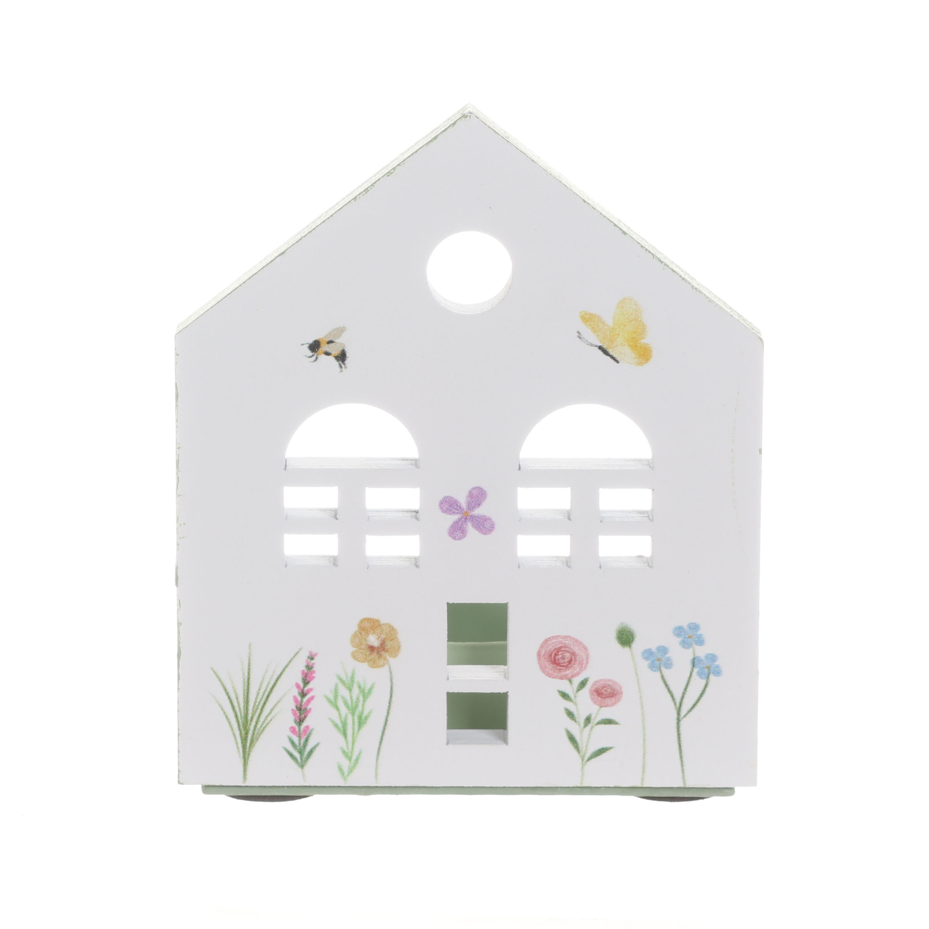 MDF House-Shaped Candle Holder