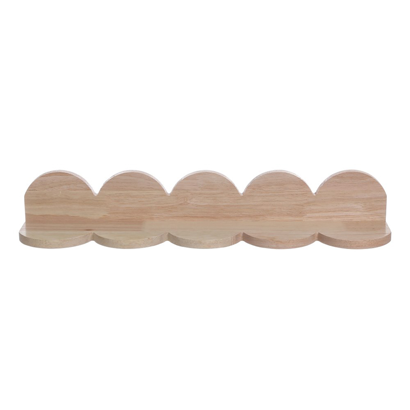 Minimalist wooden wall shelf for bedroom decor display