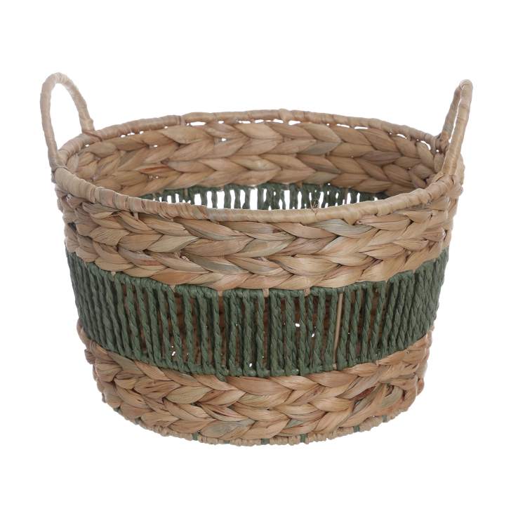 Green storage basket