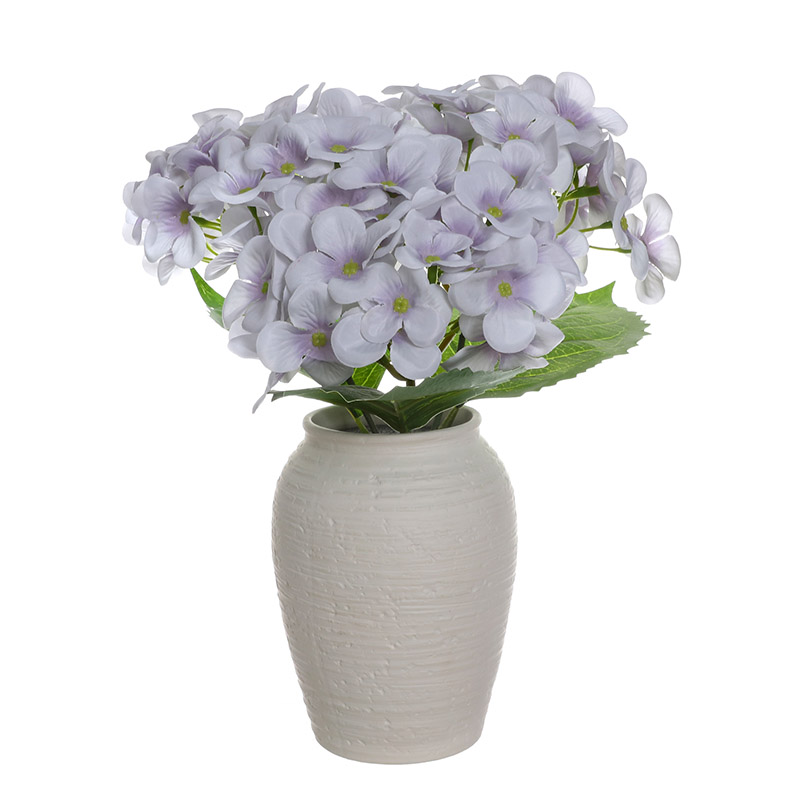 Artificial Hydrangea Flowers with Cement Pot