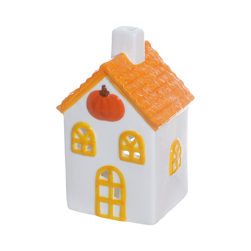 Harvest Festival Pumpkin House-Shaped LED Decoration