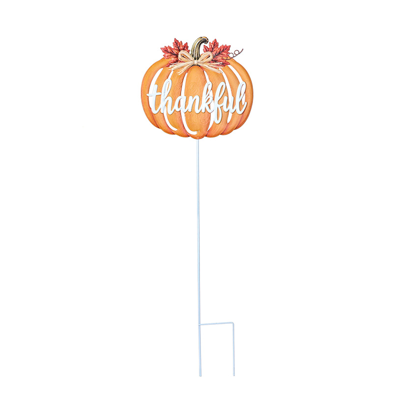 Harvest Festival Garden Pumpkin Patch Stake Decoration