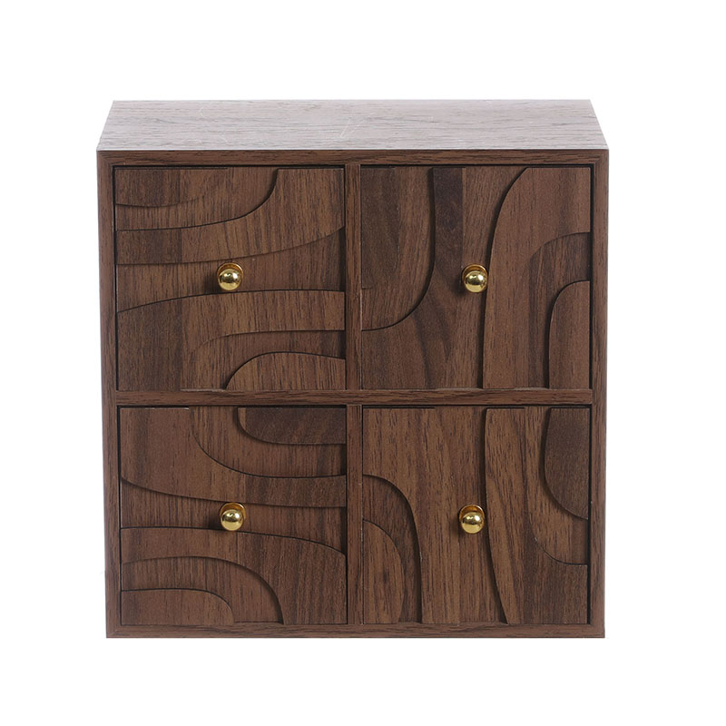 Warm Earth Wooden Drawer Box