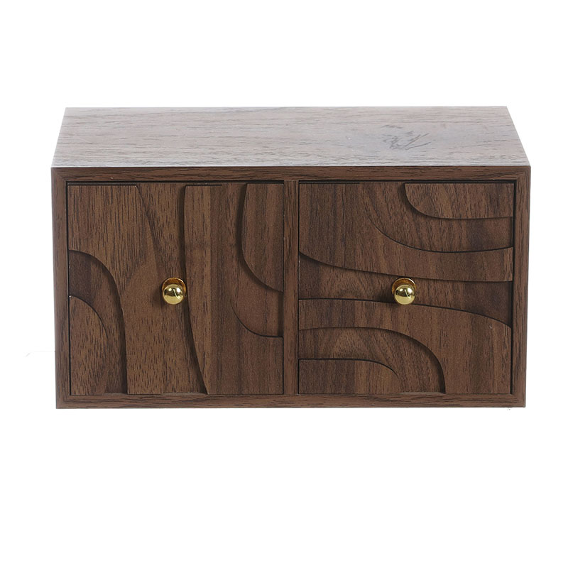 Warm Earth Wooden Drawer Box
