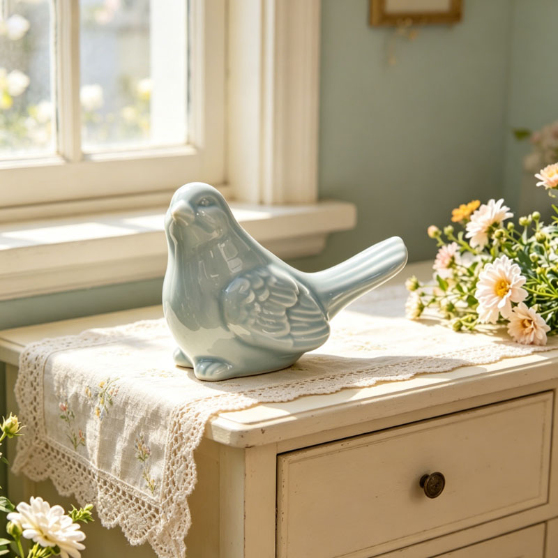 ceramic bird ornament