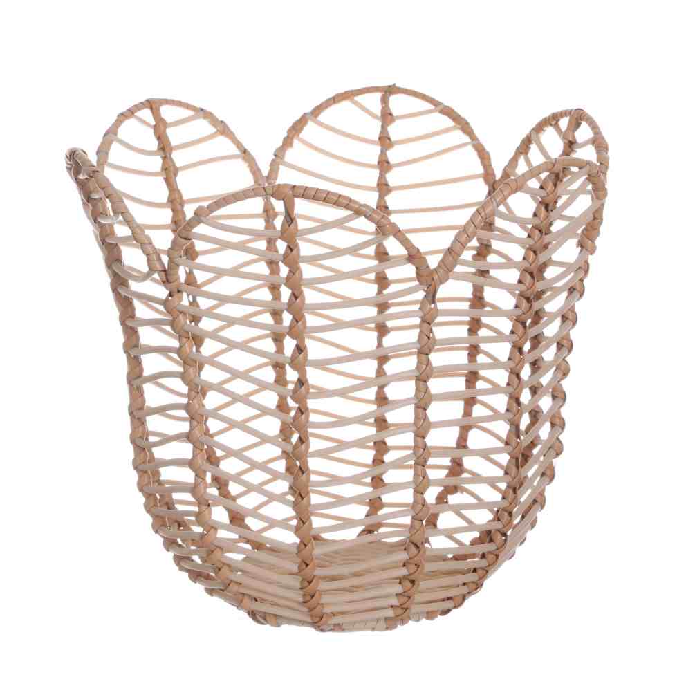 Flower-shaped storage basket