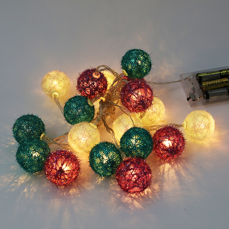 Color LED ball string lights