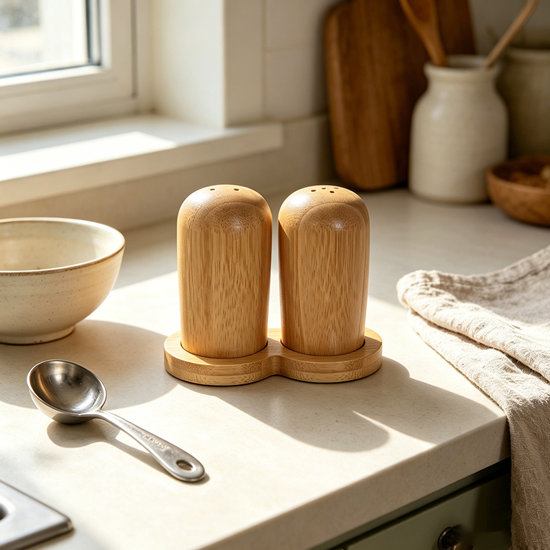 Wooden Salt and Pepper Shaker Set