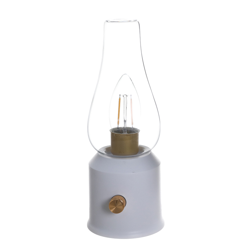 Vintage Kerosene Lamp Style Glass Table Lamp