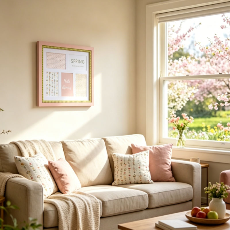 Pink photo frame