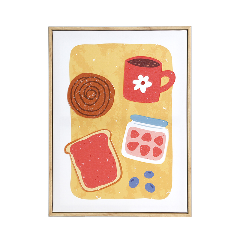 Funny food wall deco, set of 2