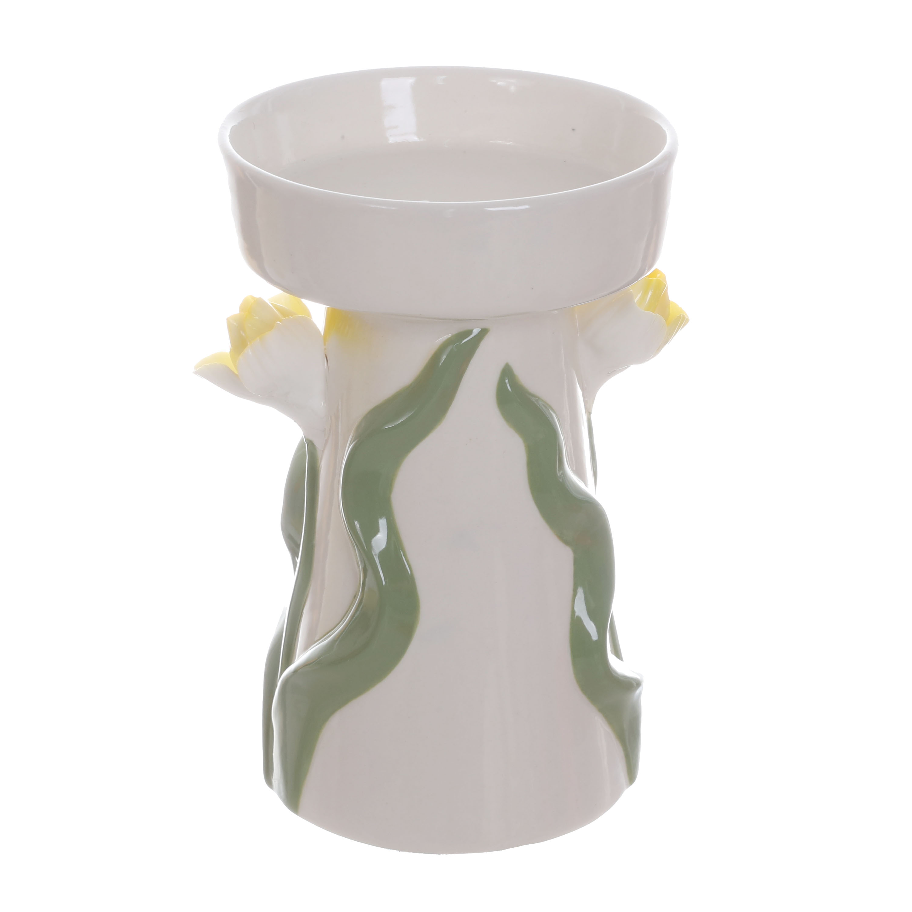 white Ceramic Candle Holder