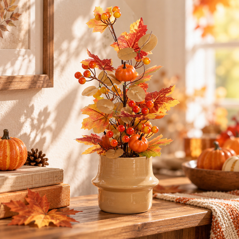 Harvest Festival Potted Pumpkin