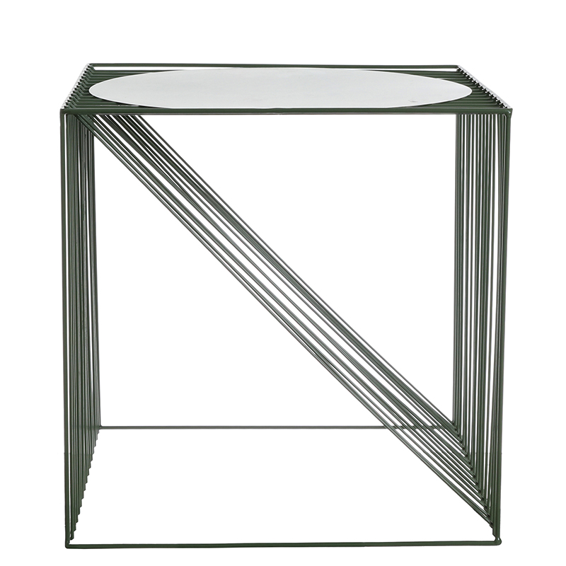 Nordic minimalist iron furniture with diagonal edges