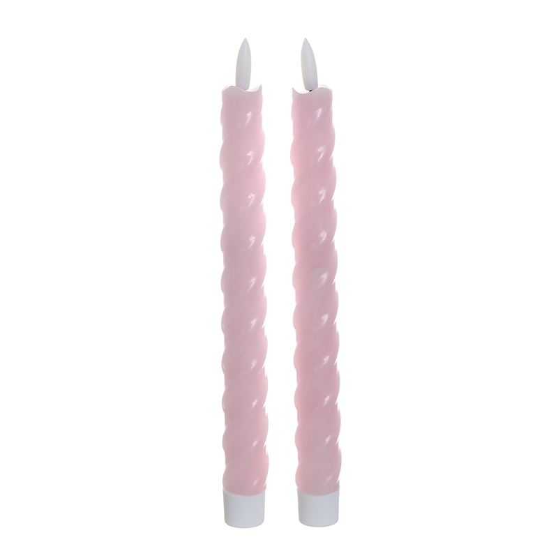 LED candles in spiral shape