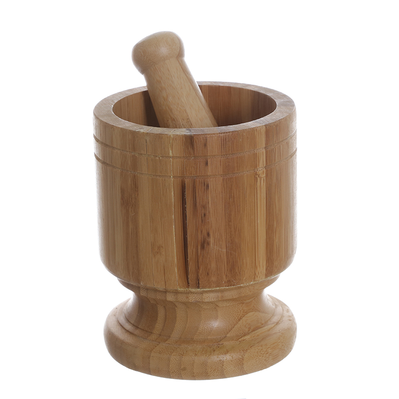 Solid Wood Mortar and Pestle Set