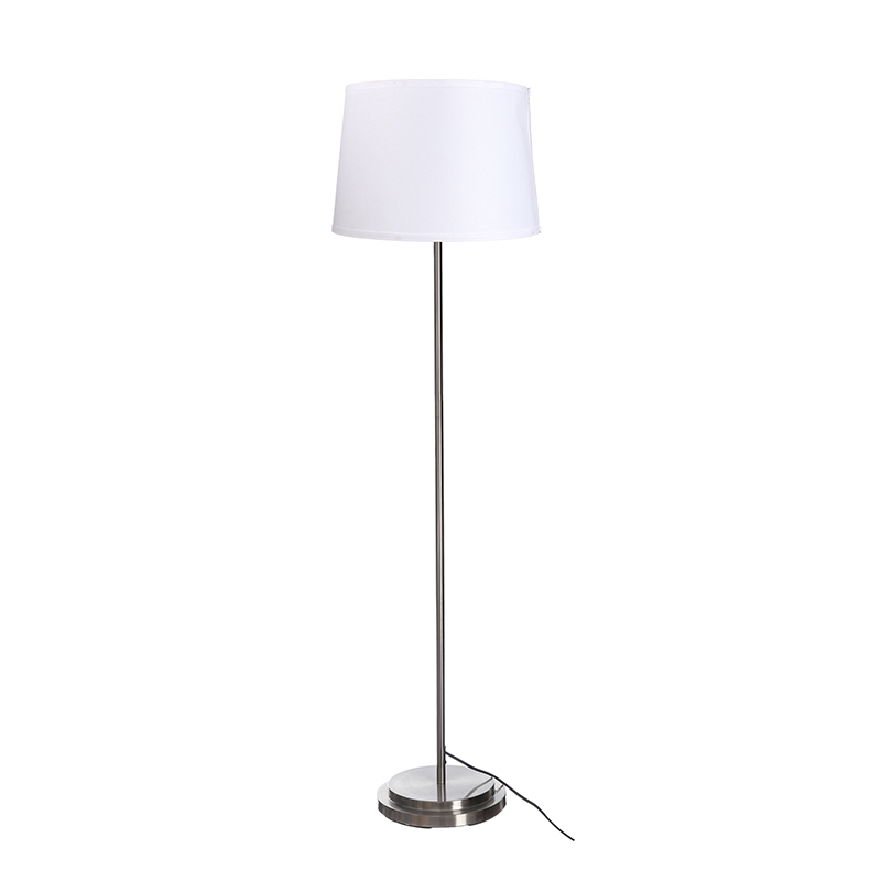 White shade floor lamp