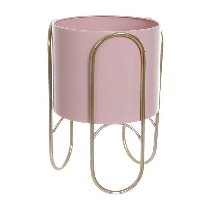 Nordic Style Metal Plant Stand with Pot