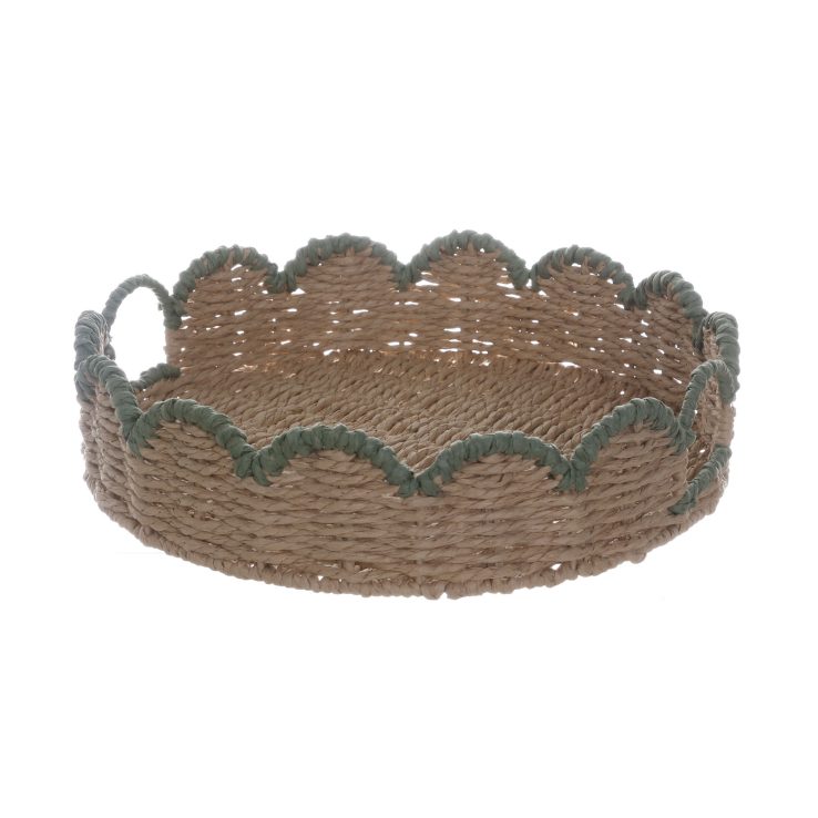 Round paper rope tray