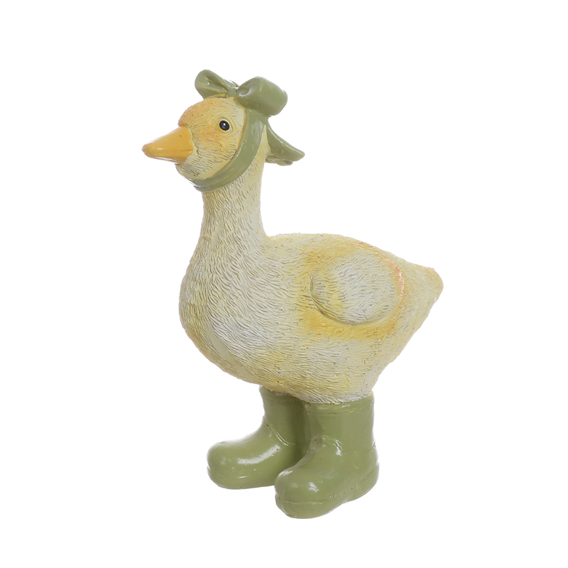 Bow & Rain Boots Duck Figurine