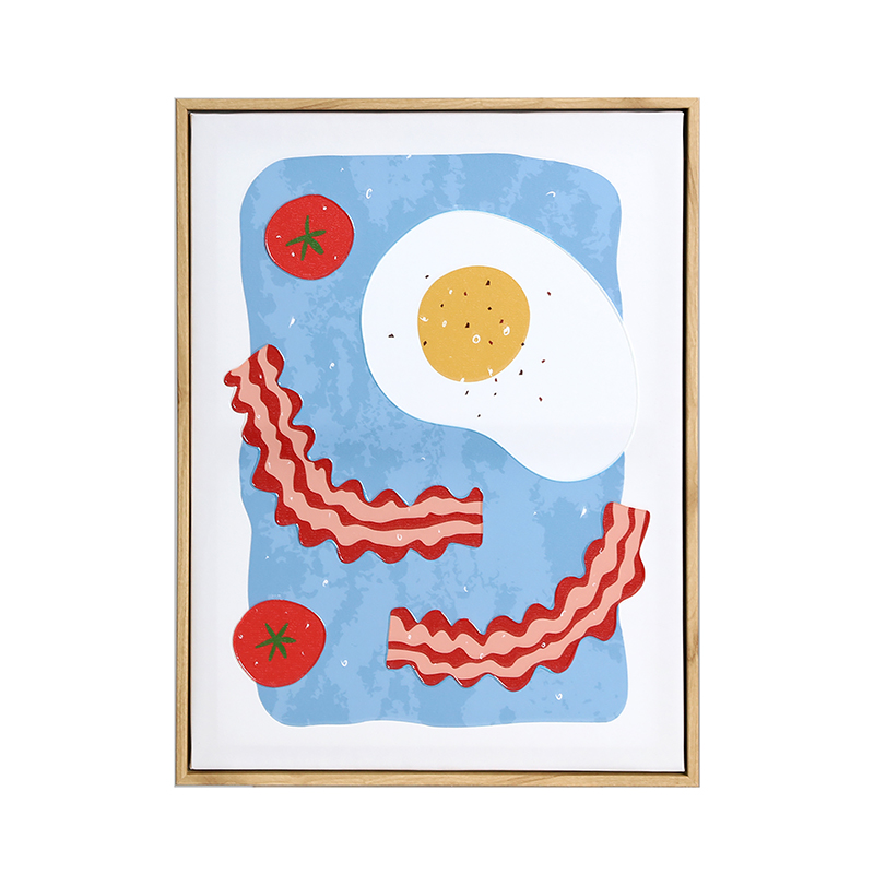 Funny food wall deco, set of 2