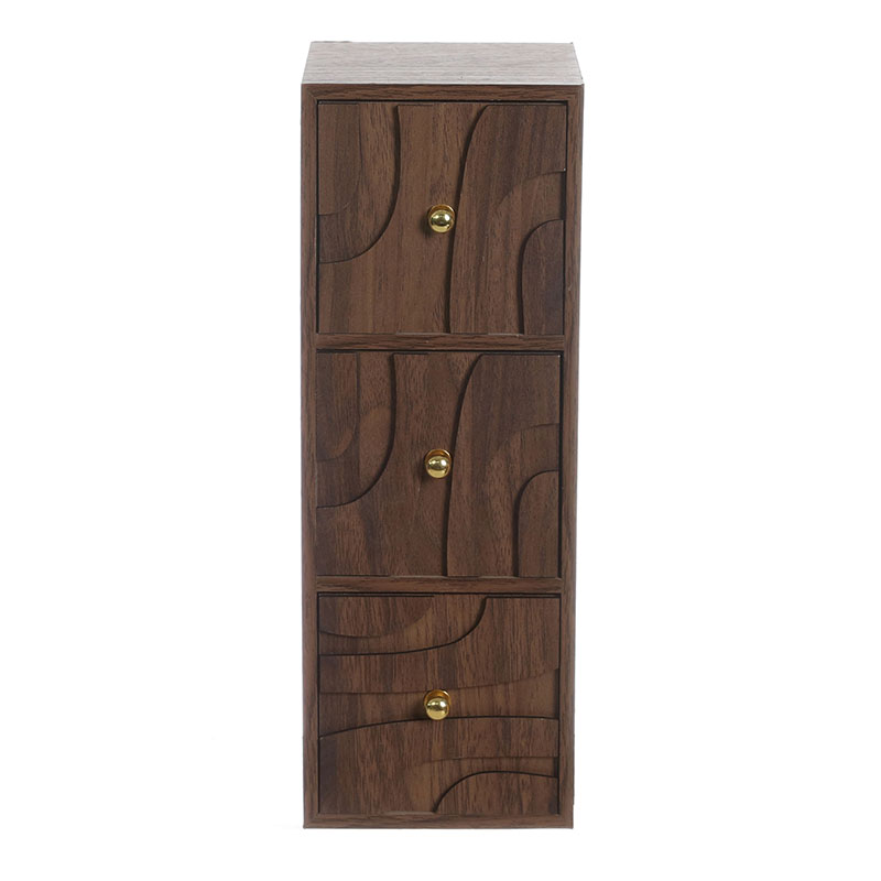 Warm Earth Wooden Drawer Box