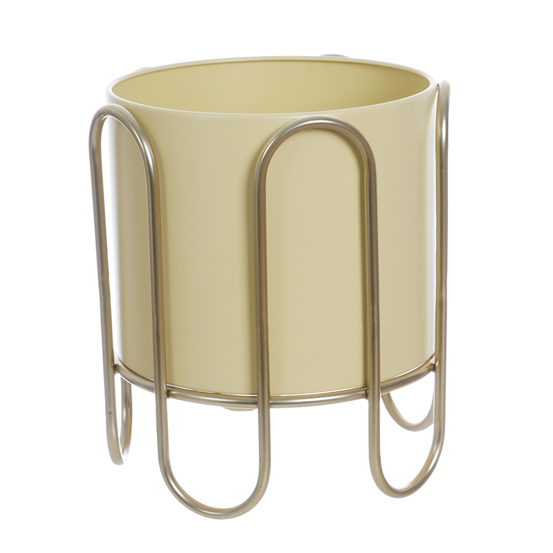 Nordic Style Metal Plant Stand with Pot