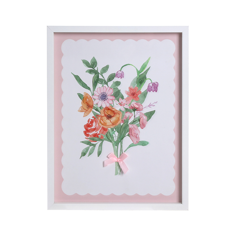 Floral theme wall deco, set of 2