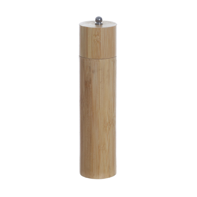 Tall Cylindrical Bamboo Manual Grinder